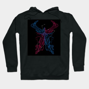 Leo Jackalope skull Hoodie